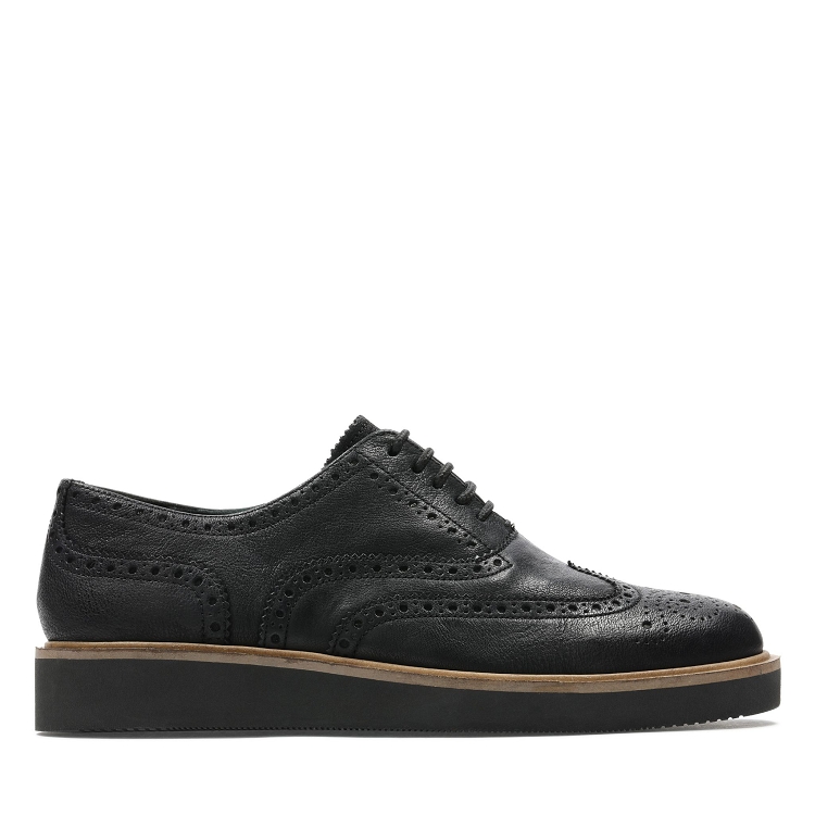 Clarks womens casual  black leather