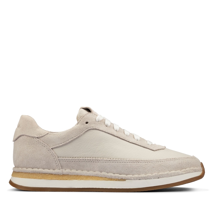 Clarks womens sport  white suede